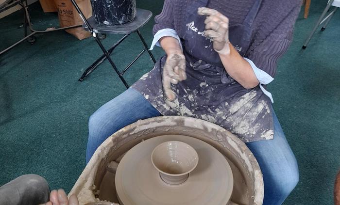 Enjoy a wonderful day out at our beautiful pottery school come on your own to enjoy the wellbeing or a family, friends and or inspiring holiday sessio